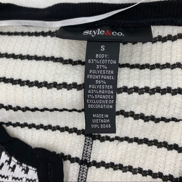 Style & Co Womens Small Top Knit Shirt Blouse - Picture 2 of 4